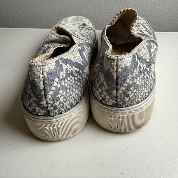 Stuart Weitzman Womens Sneakers Size 7 Platform Snakeskin Slip-On - Picture 8 of 9